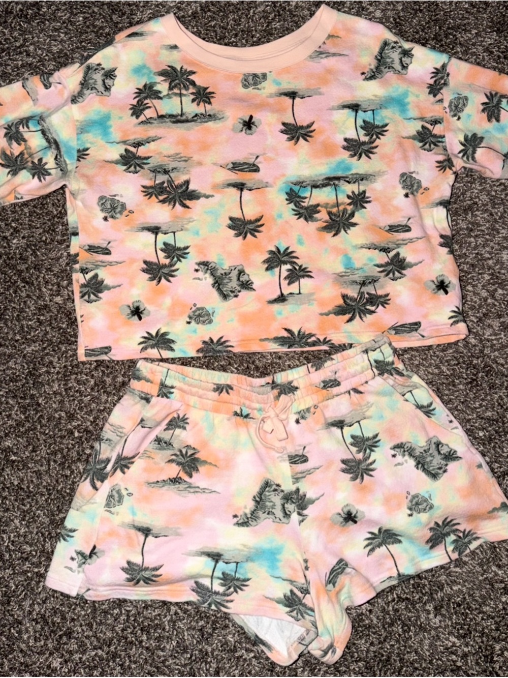 Old Navy Women’s Tropical Hawaiian Matching Set Size Medium